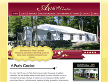 Tablet Screenshot of party-centre-rentals.com